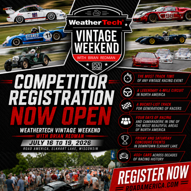 Weathertech Vintage Weekend with Brian Redman 