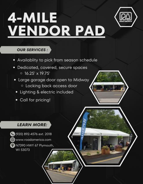 4-mile vendor pad